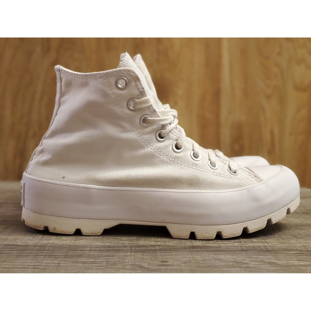 Converse Chuck Taylor All Star Lugged High Sneakers Women's Size 9 White